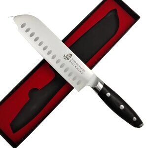 Tuo Cutlery Black Hawk 7-Inch Blade Santoku Chef Knife Stainless Steel